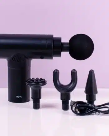 Massage gun met opzetstukken