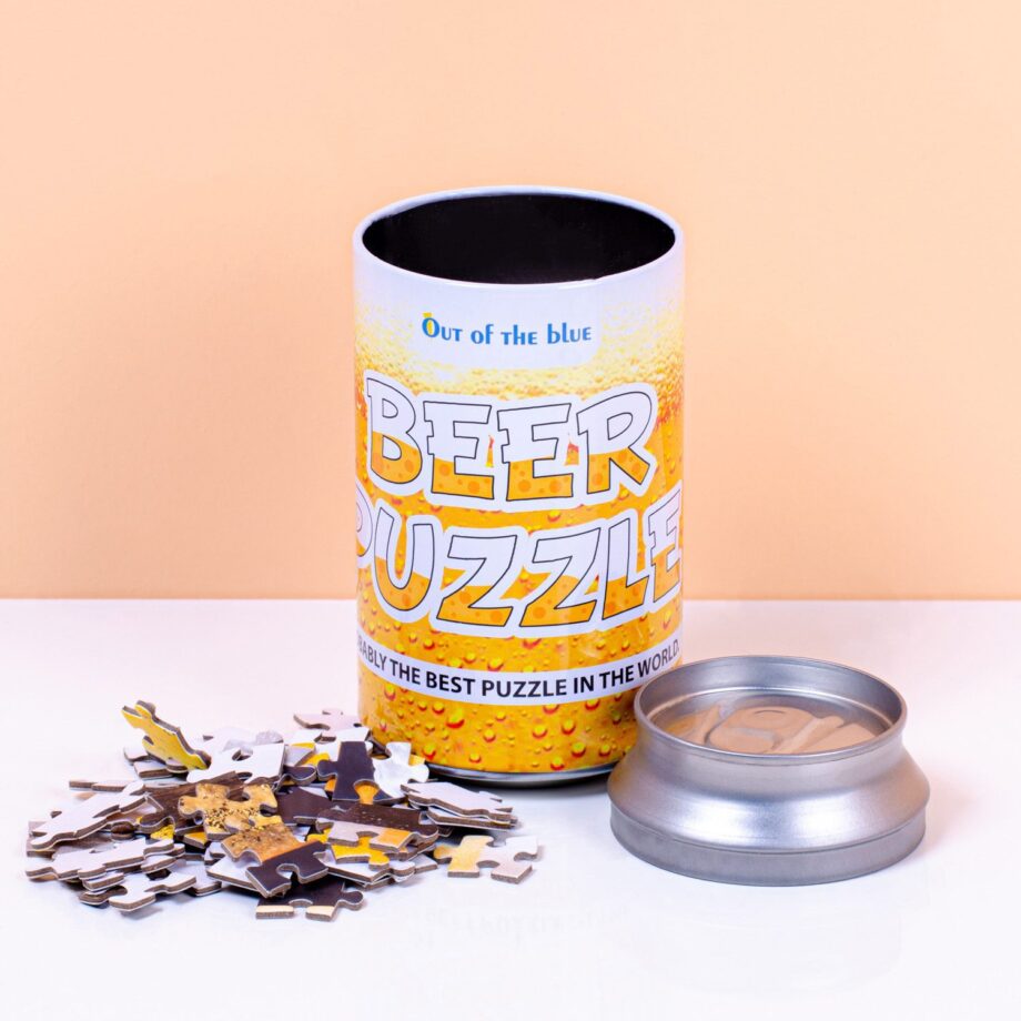 Bierpuzzel in blik (102 stukjes)