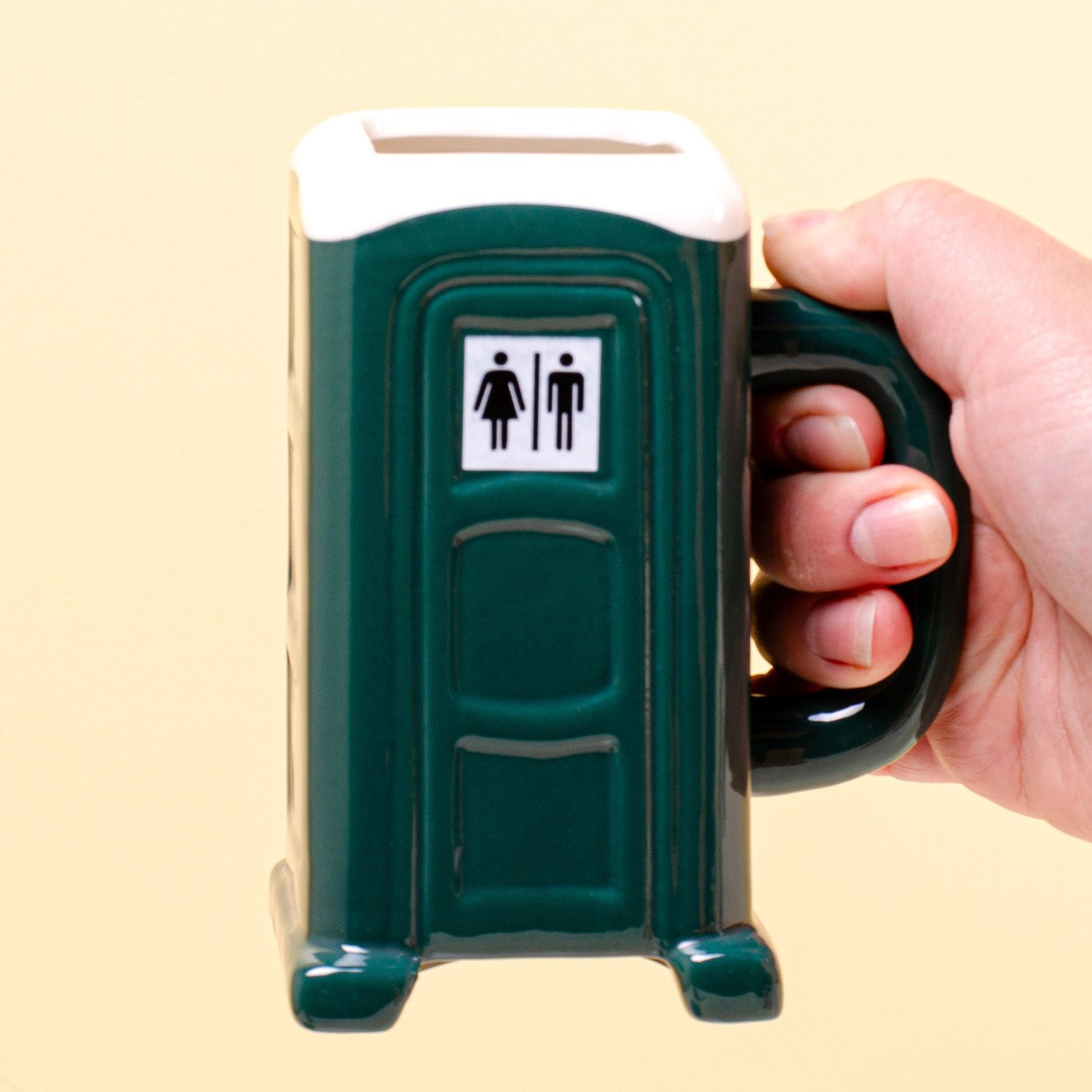 782623 Out of the blue Mug, Porta Potty groen-2 (1)