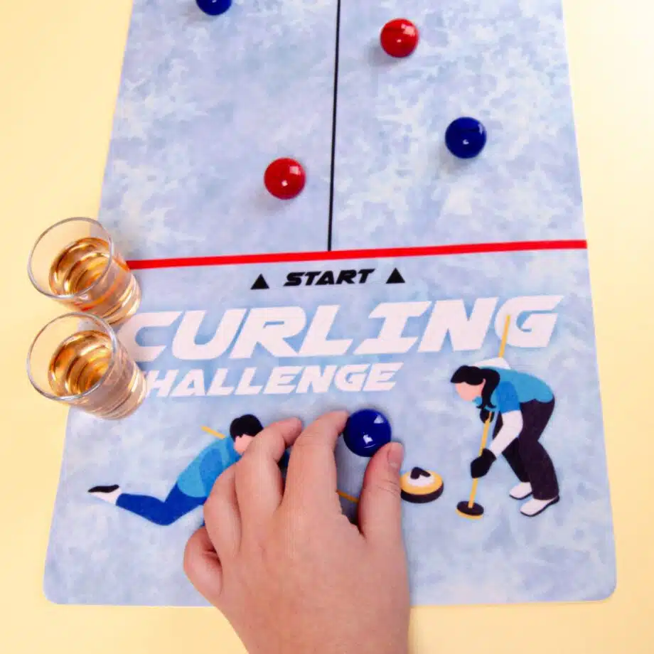 Sport drankspel met shotglaasjes