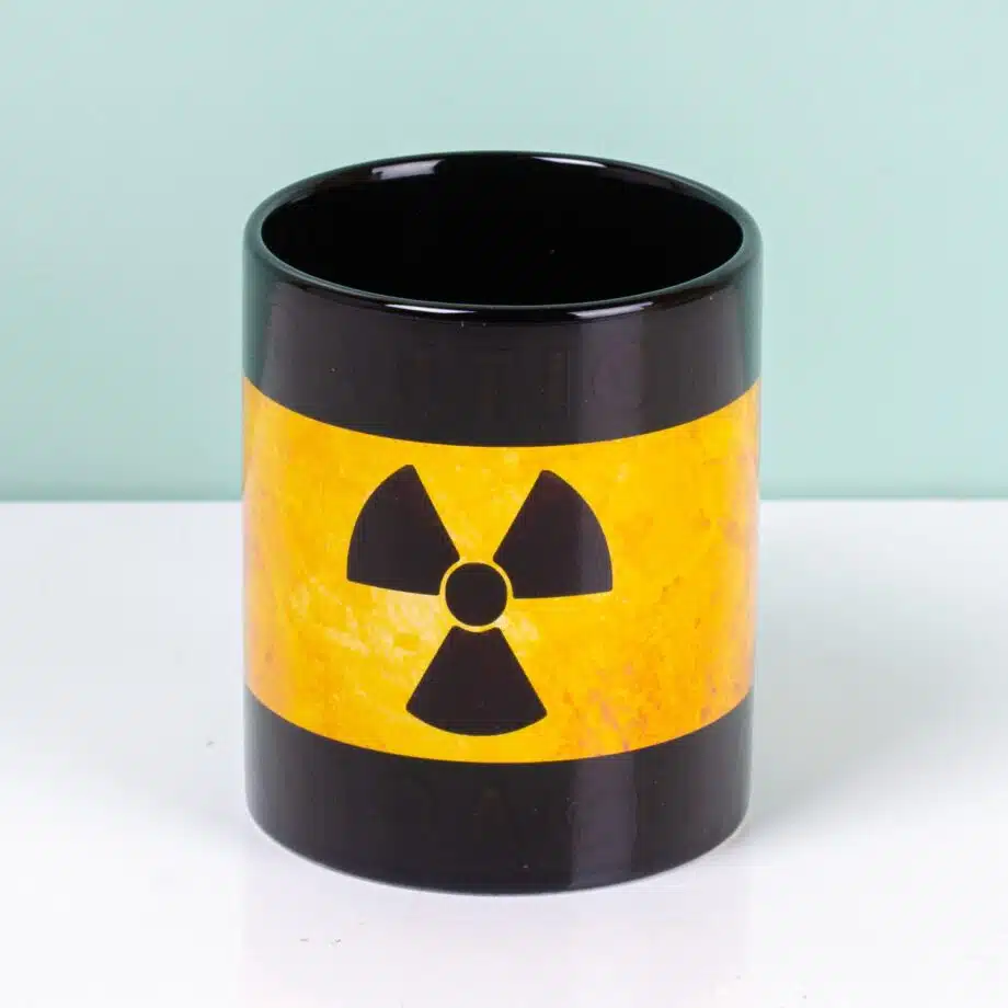 Radioactive warmtegevoelige mok