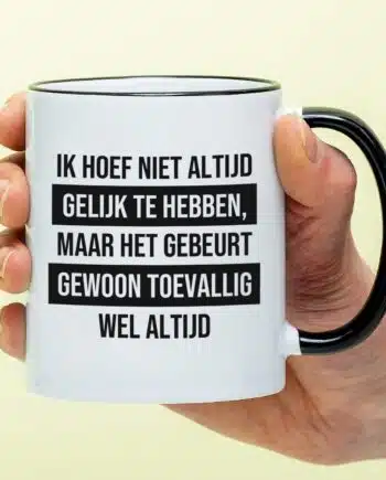 Mok Ik hoef niet altijd gelijk te hebben