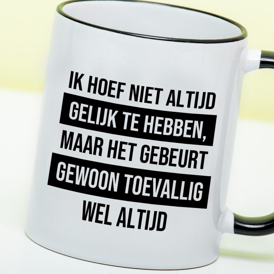 Mok Ik hoef niet altijd gelijk te hebben