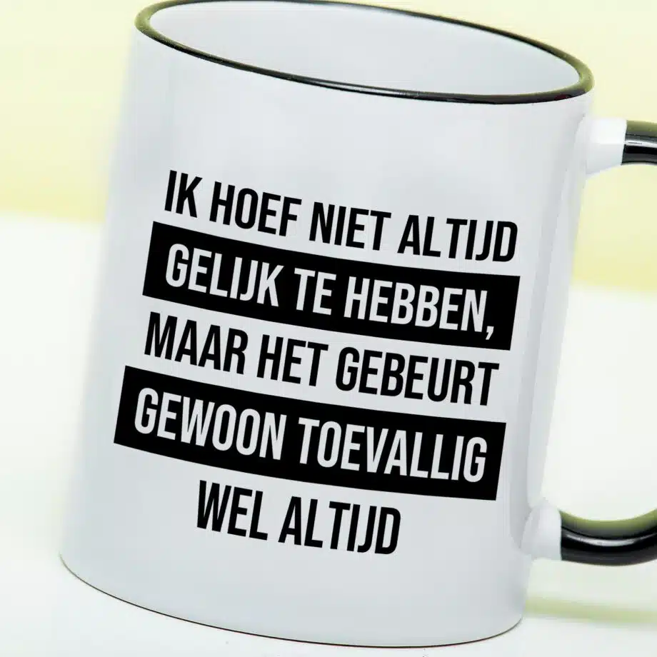 Mok Ik hoef niet altijd gelijk te hebben