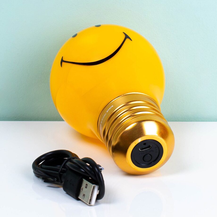 Oplaadbare smiley lamp