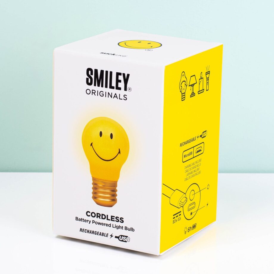 Oplaadbare smiley lamp