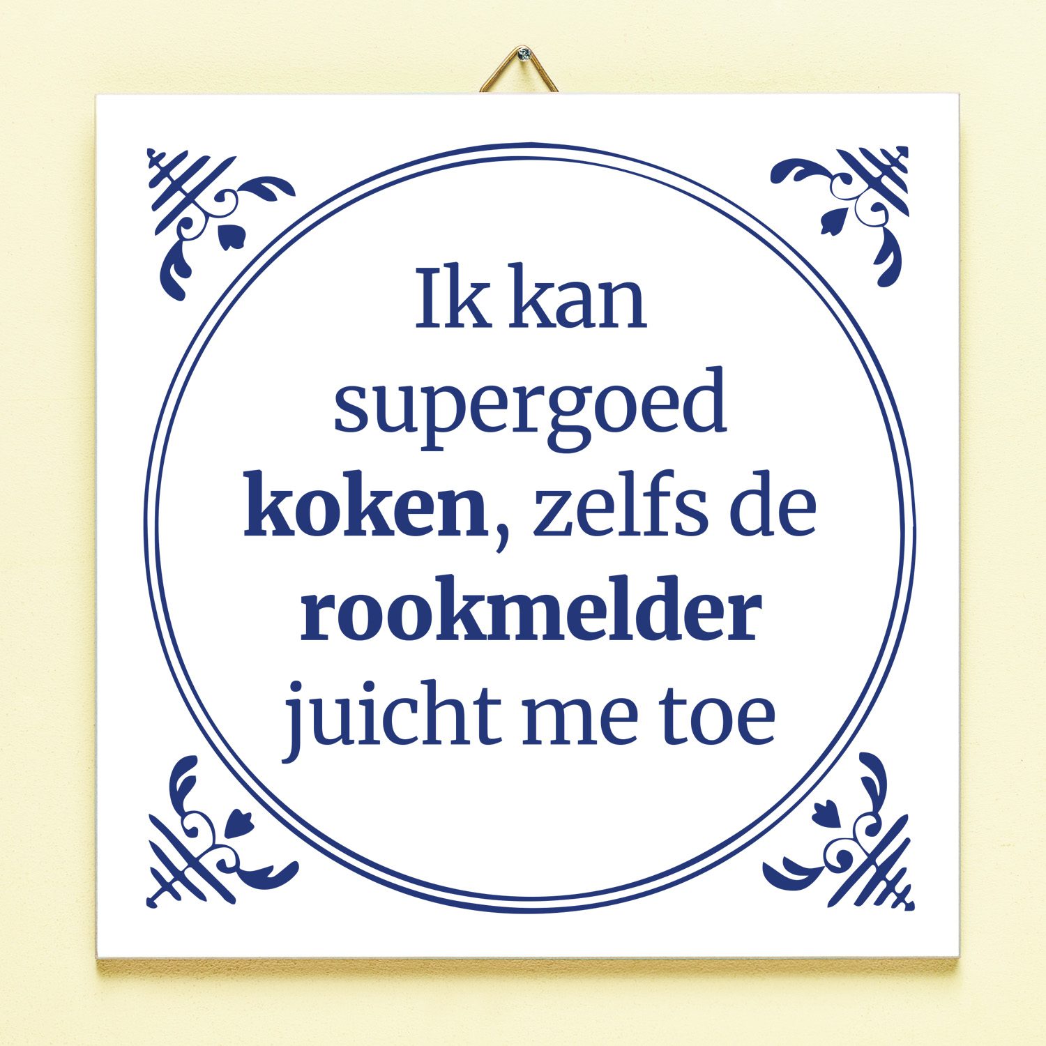 Tegeltje Rookmelder Juicht