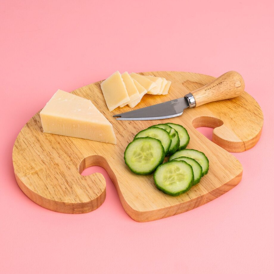 Champignon snijplank met kaasmes