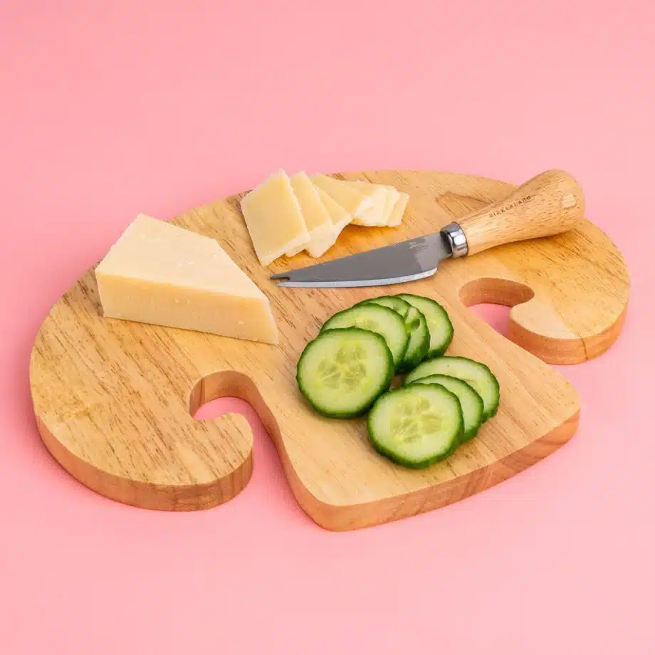 Champignon snijplank met kaasmes