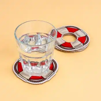 Reddingsboei onderzetters (set van 4)