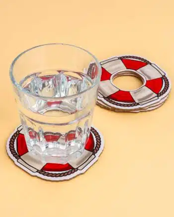 Reddingsboei onderzetters (set van 4)
