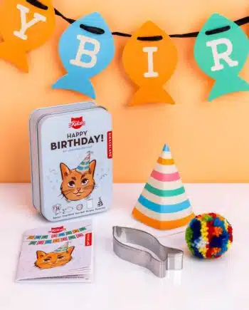 Happy Birthday blikje voor katten