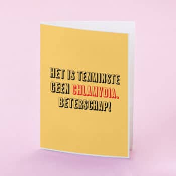 Wenskaart Het is tenminste geen chlamydia
