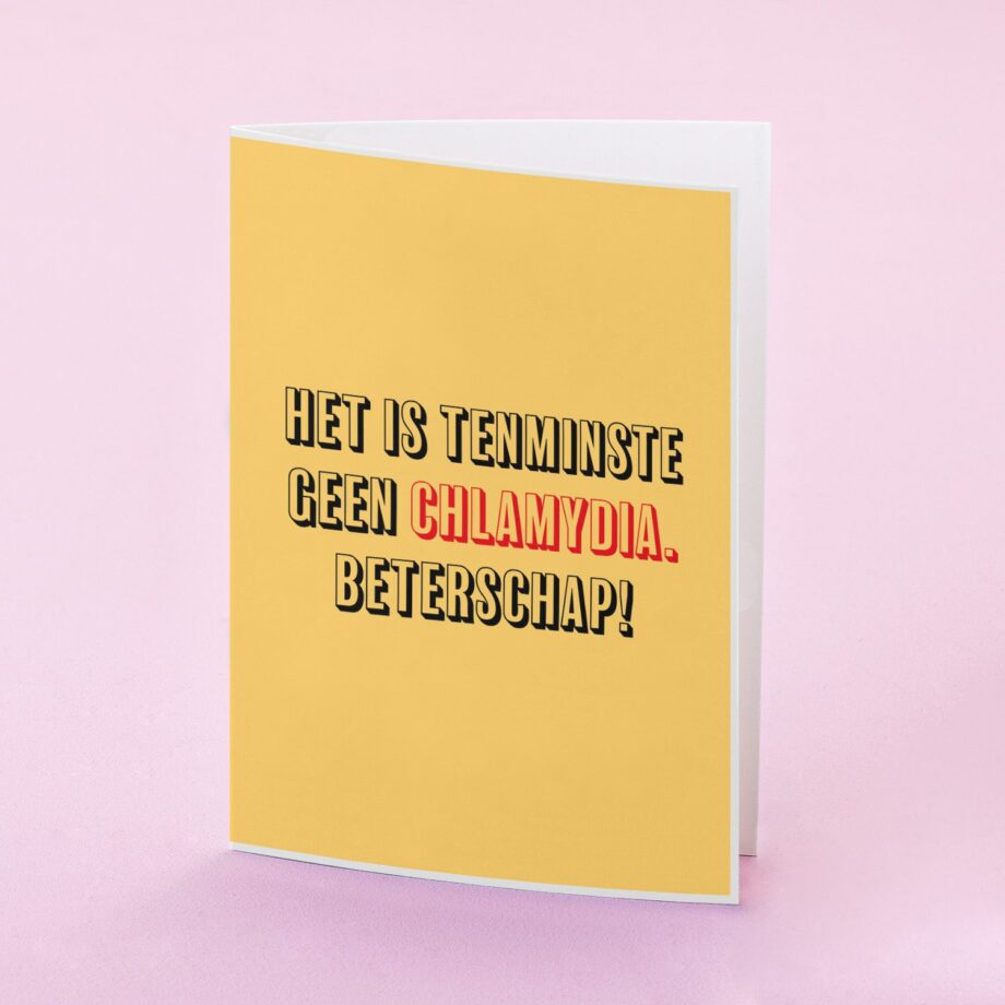 Wenskaart Het is tenminste geen chlamydia