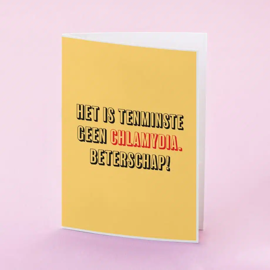 Wenskaart Het is tenminste geen chlamydia