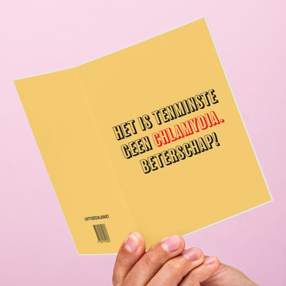 Wenskaart Het is tenminste geen chlamydia