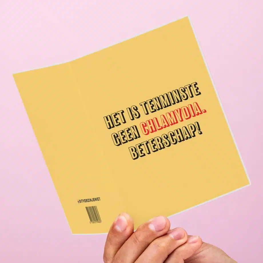 Wenskaart Het is tenminste geen chlamydia