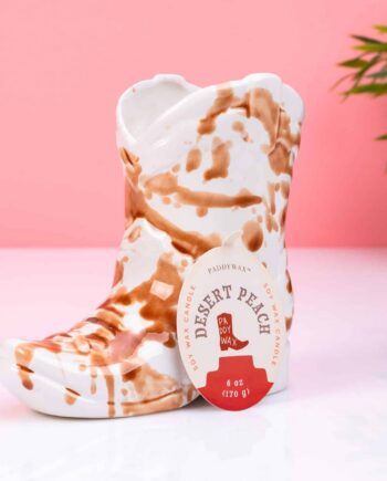 Cowboylaars geurkaars - Desert Peach (bruin)