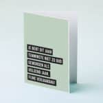 Wenskaart Niet zo oud als volgend jaar