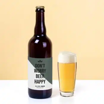 Bierfles Don't Worry Beer Happy (750 ml)