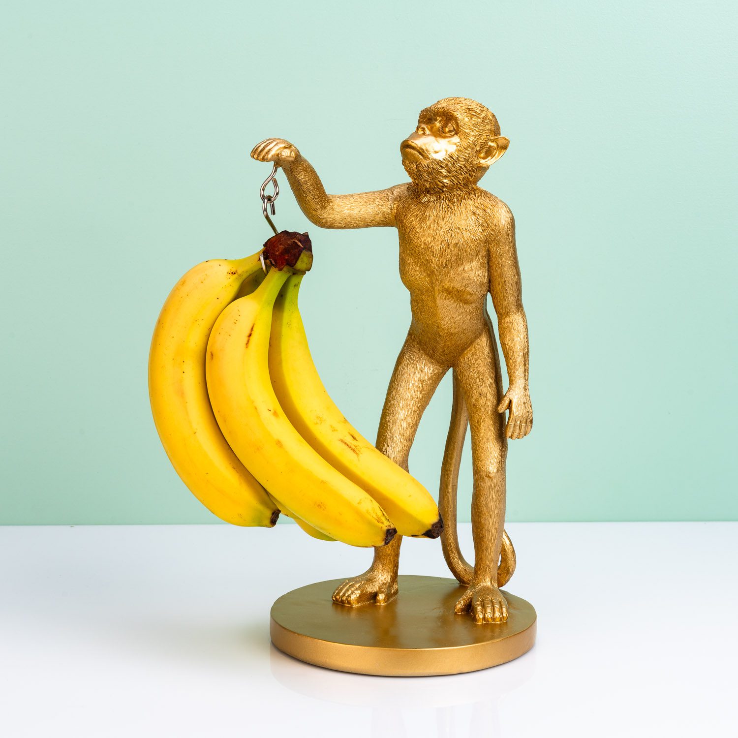Winkee Bananenhouder aap / moderne fruitopslag / Goud