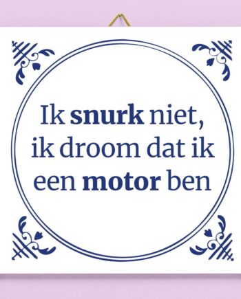 Tegeltje Ik snurk niet