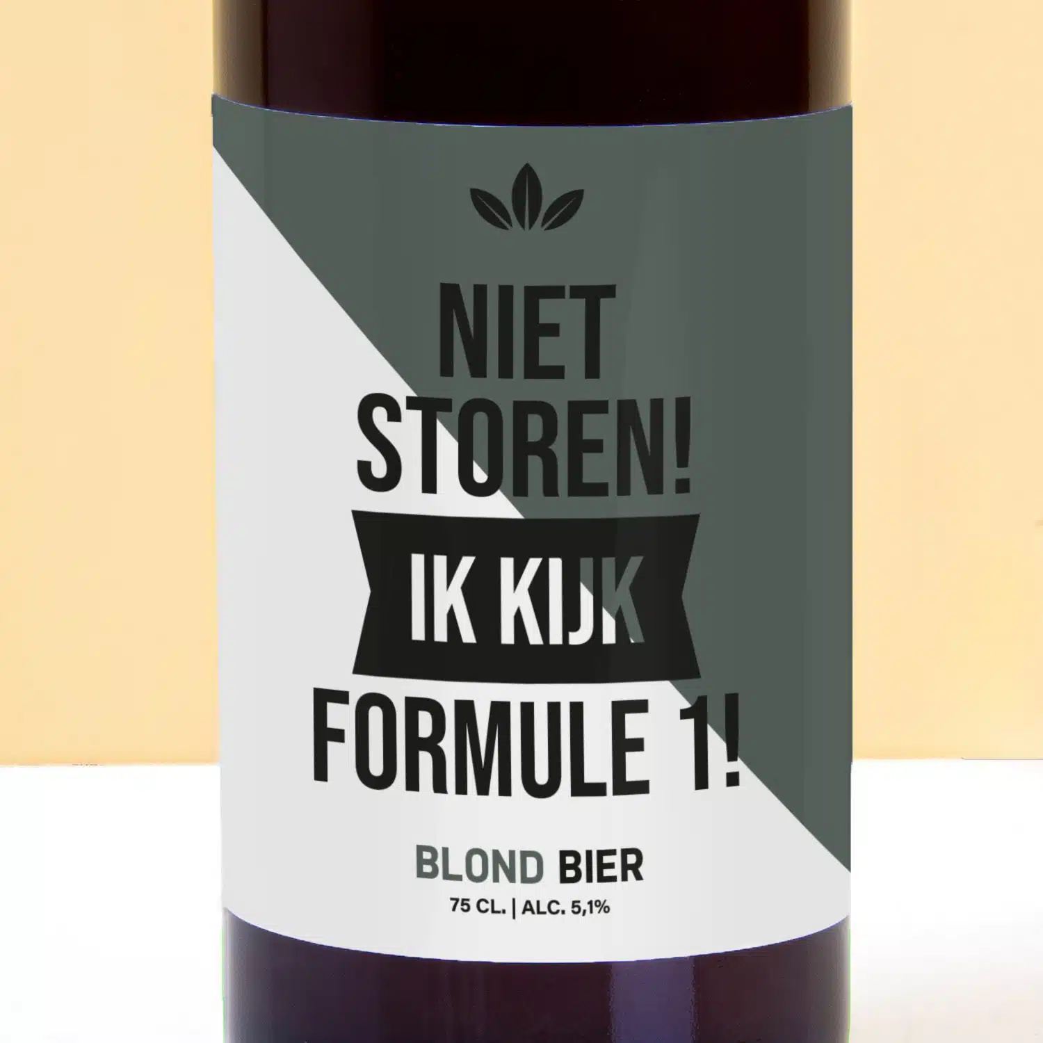 Bierfles Niet storen Formule 1 (750 ml)