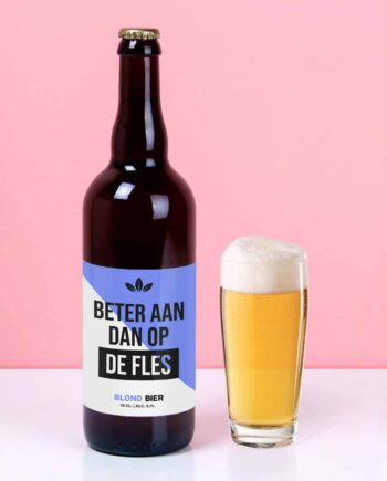 Bierfles Beter aan dan op de fles (750 ml)