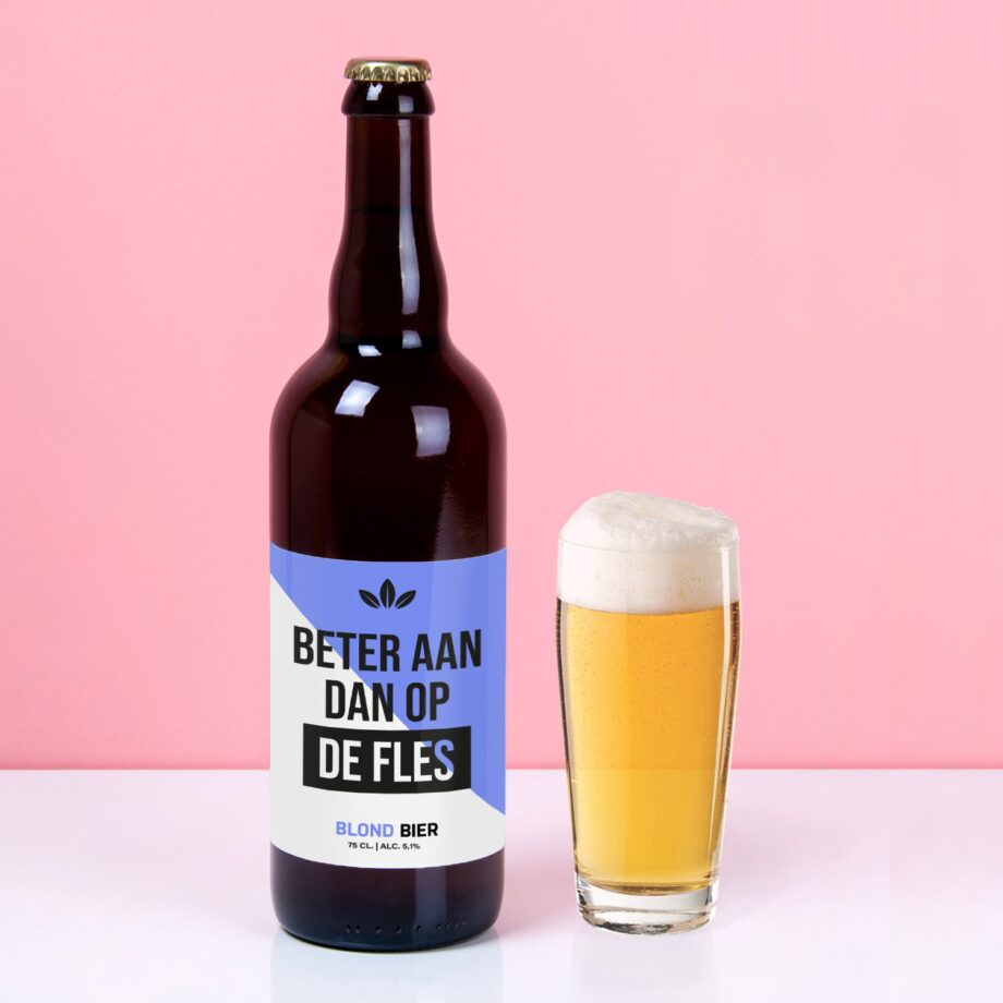 Bierfles Beter aan dan op de fles (750 ml)