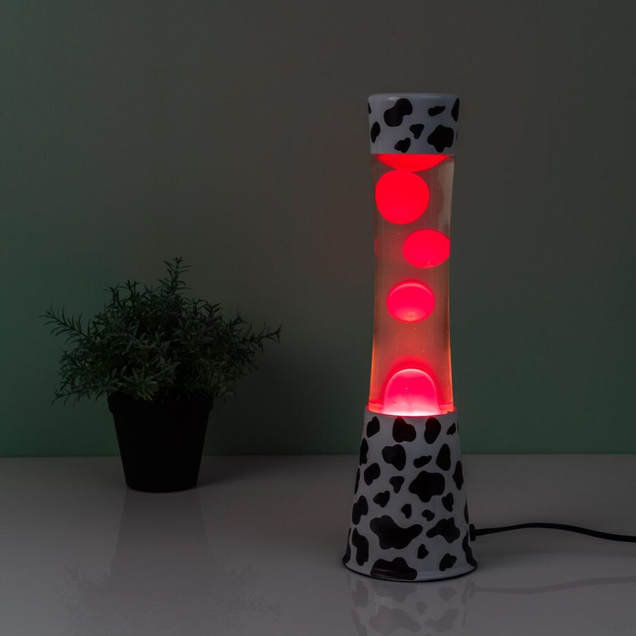 Lavalamp koe met roze lava