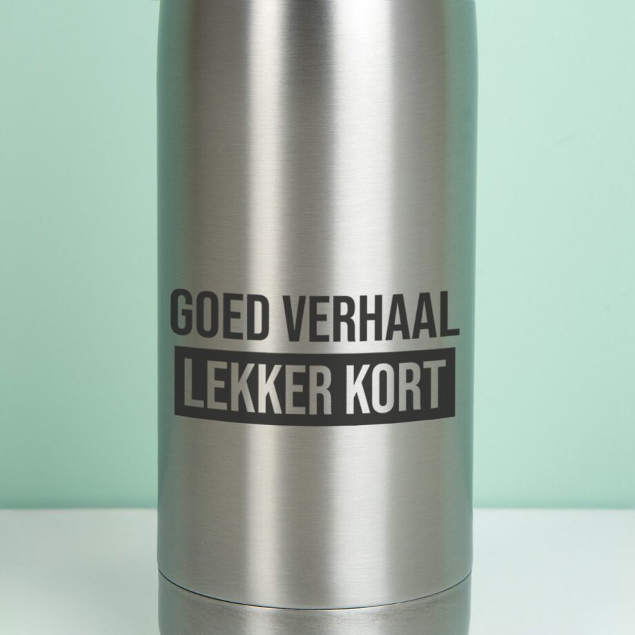 Thermosfles Goed verhaal