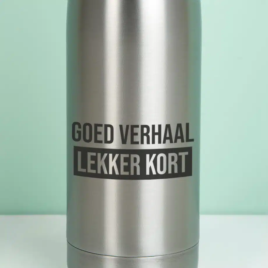 Thermosfles Goed verhaal