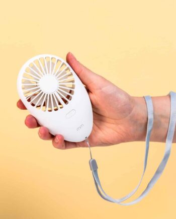Draagbare mini ventilator met ledverlichting