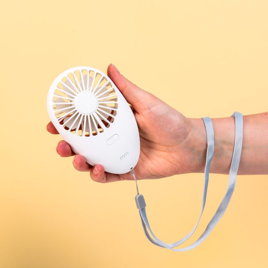Draagbare mini ventilator met ledverlichting
