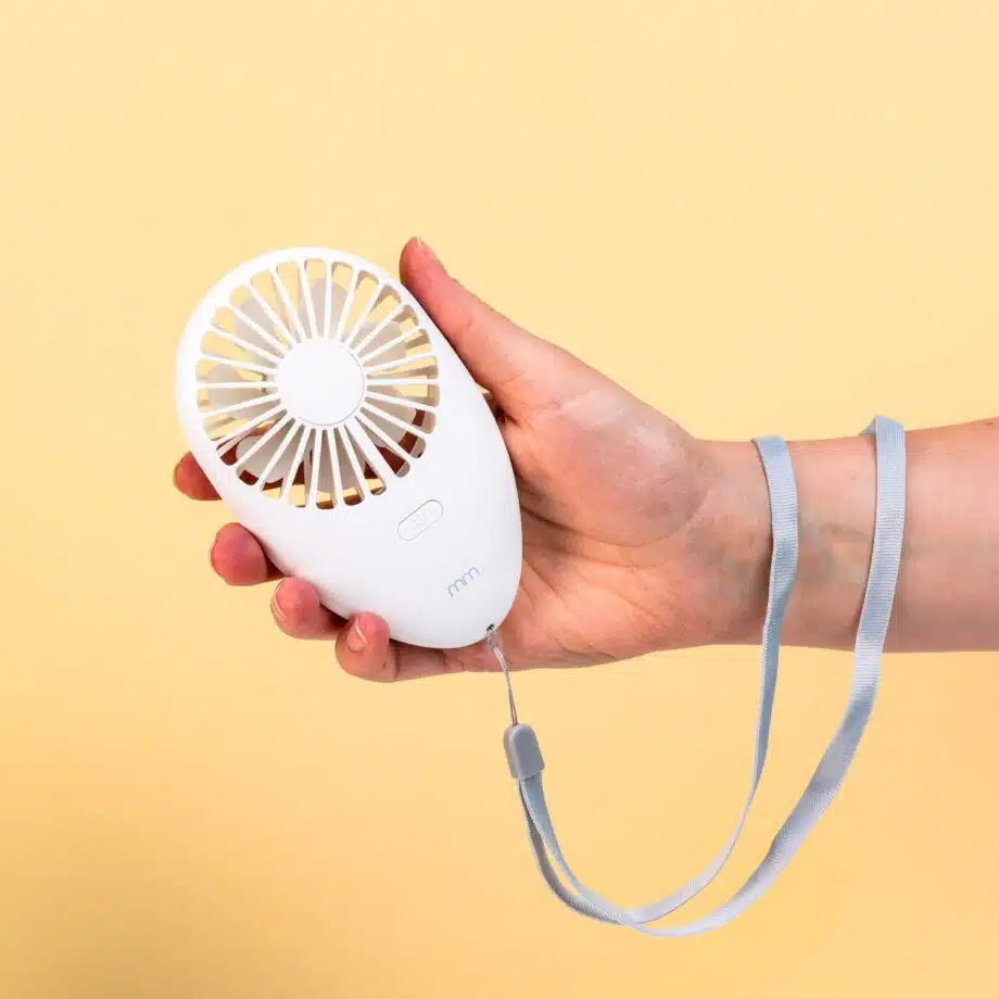 Draagbare mini ventilator met ledverlichting