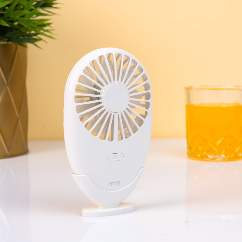Draagbare mini ventilator met ledverlichting