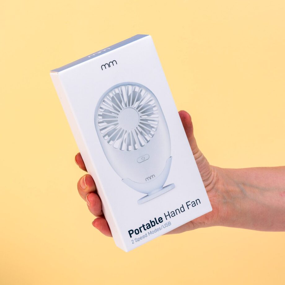Draagbare mini ventilator met ledverlichting