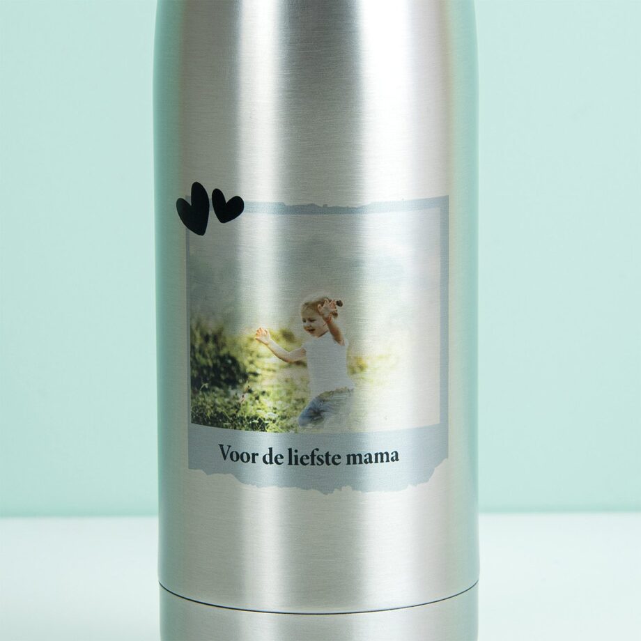 Gepersonaliseerde thermosfles met foto
