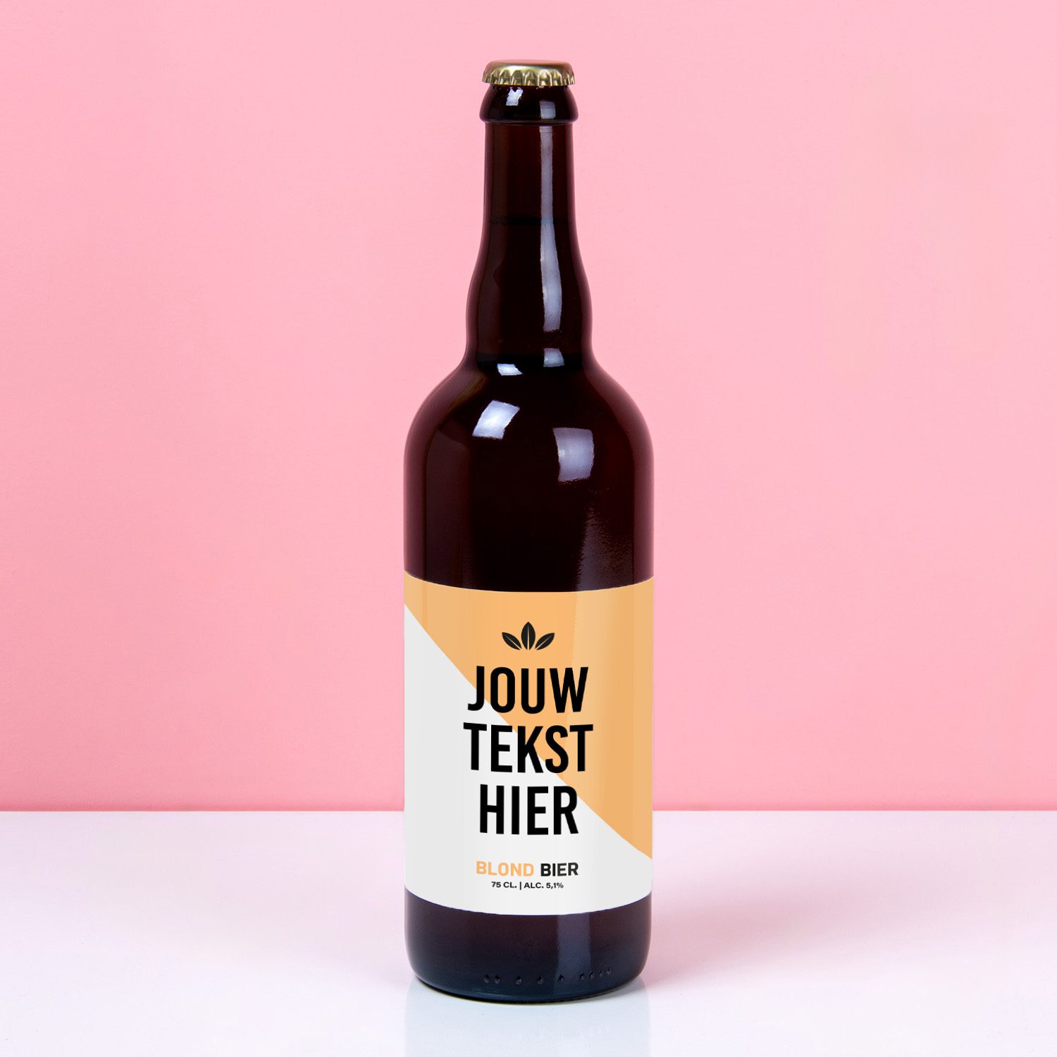Gepersonaliseerde Bierfles Met Eigen Tekst (750ml)