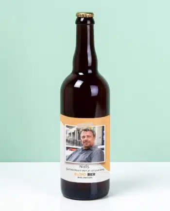 Gepersonaliseerde bierfles met foto (750 ml)