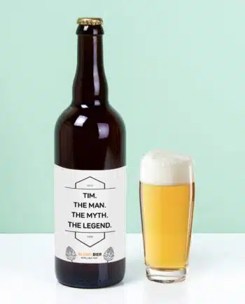 Gepersonaliseerde bierfles The Man (750 ml)
