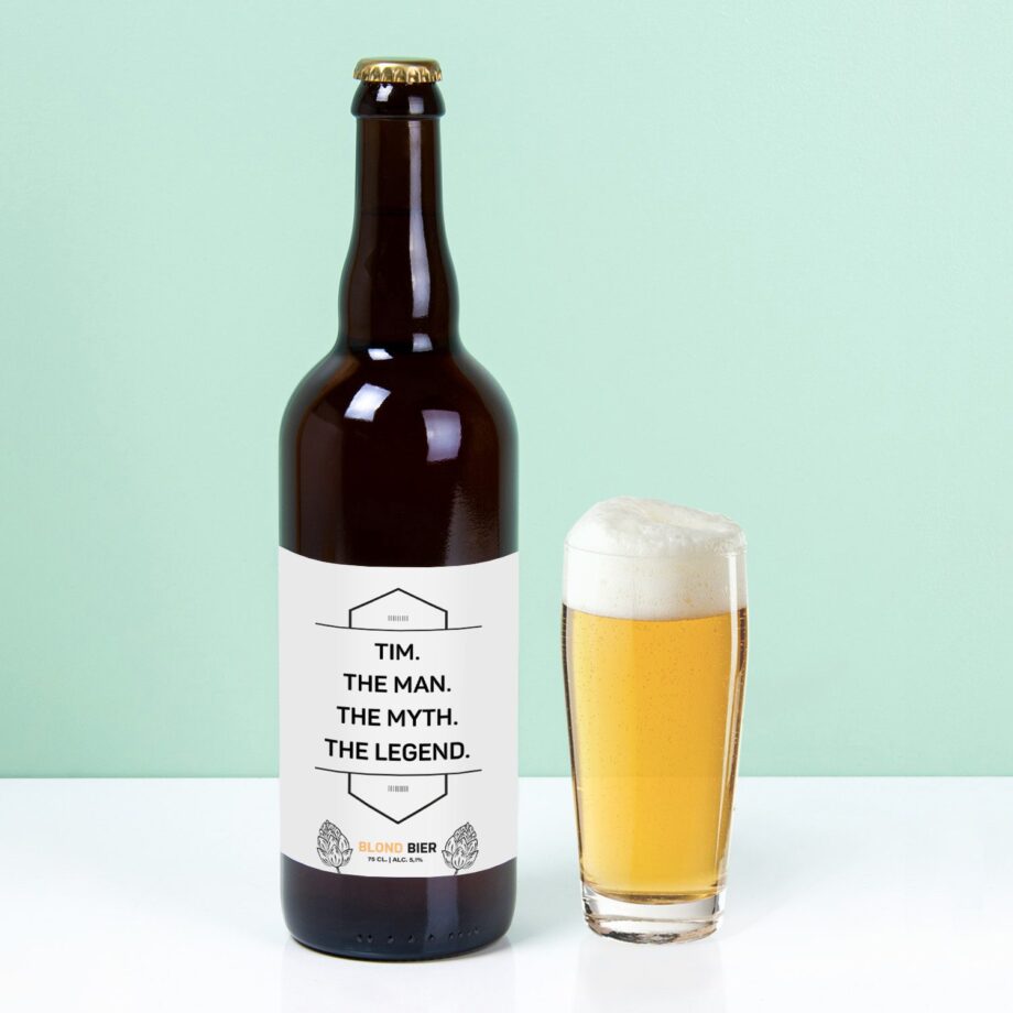 Gepersonaliseerde bierfles The Man (750 ml)