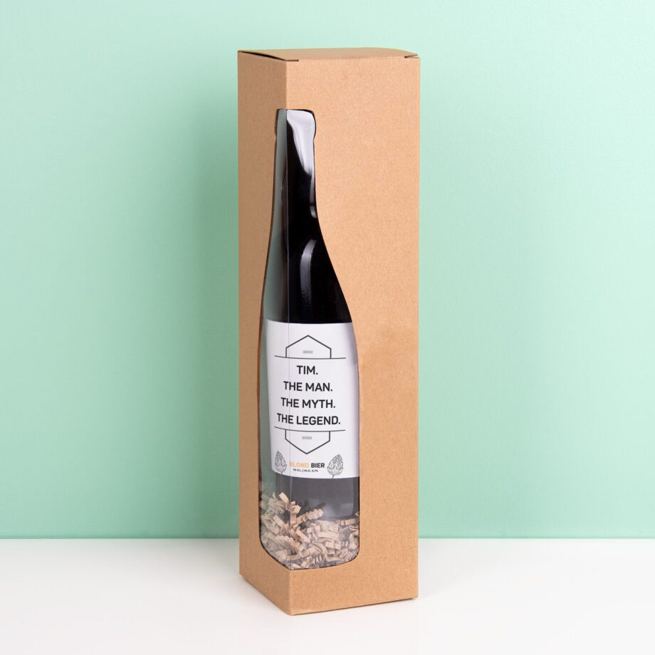 Gepersonaliseerde bierfles The Man (750 ml)