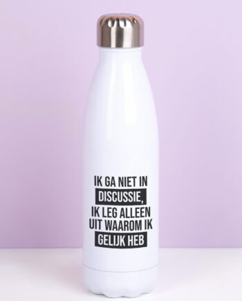 Thermosfles Ik ga niet in discussie
