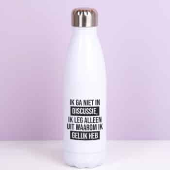 Thermosfles Ik ga niet in discussie