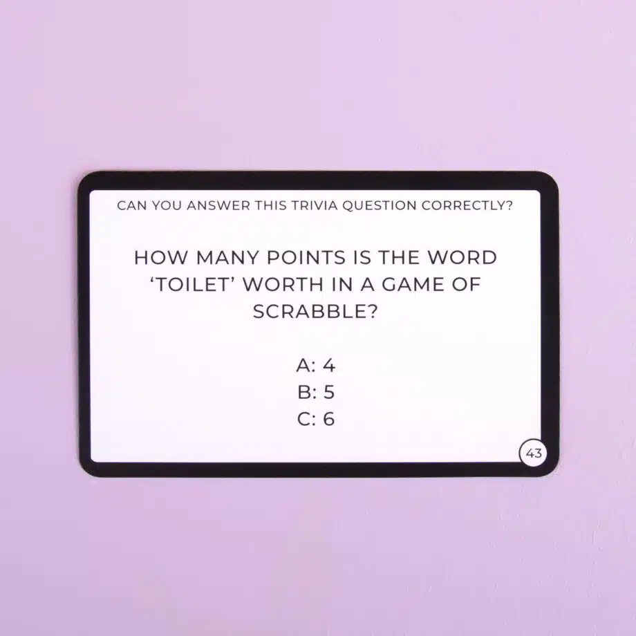 Brain Training While You Poo kaarten