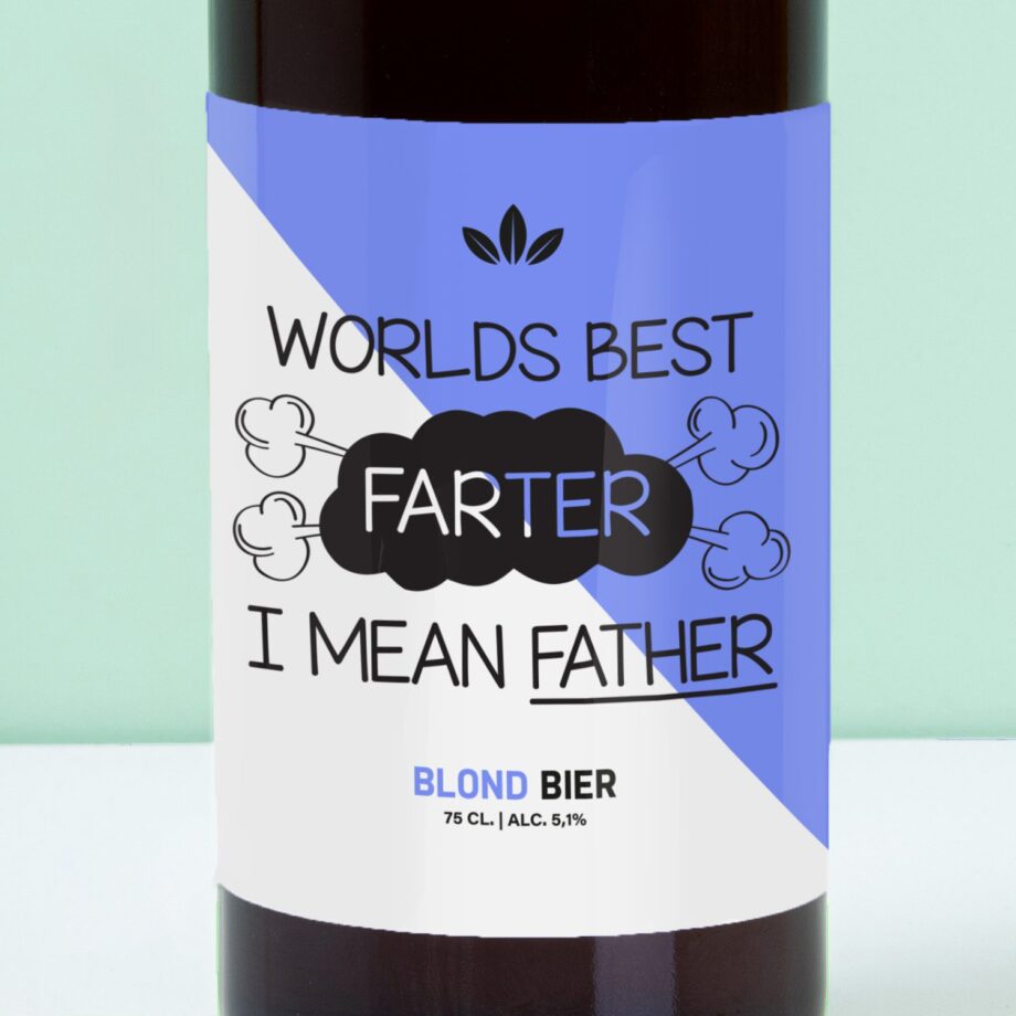 Bierfles World's Best Farter (750 ml)