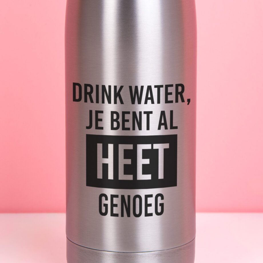 Thermosfles Heet genoeg