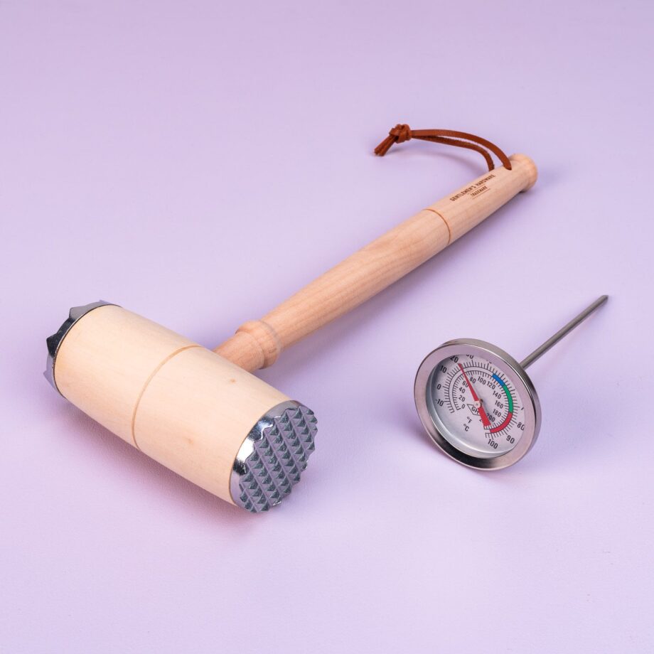 BBQ hamer en thermometer