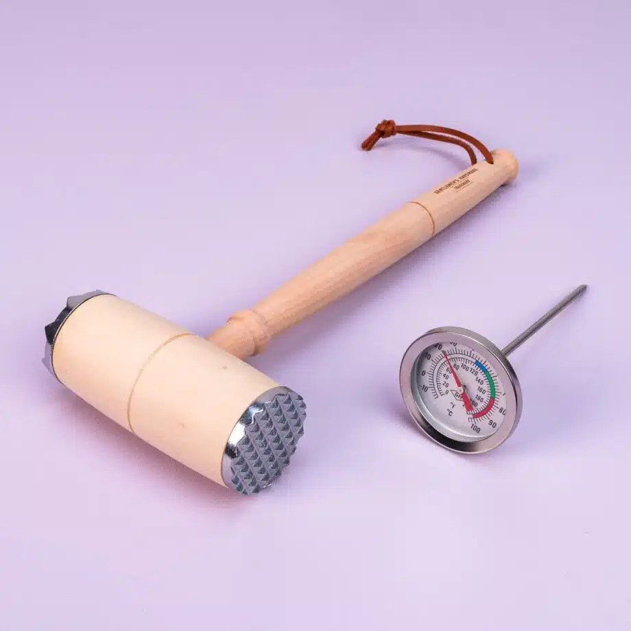 BBQ hamer en thermometer